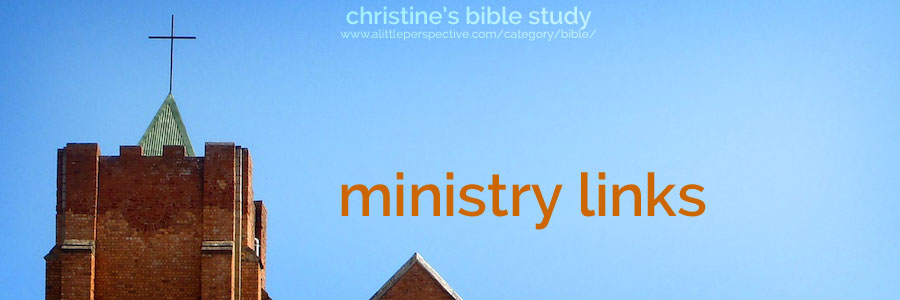 ministry links | christine's bible study at a little perspective