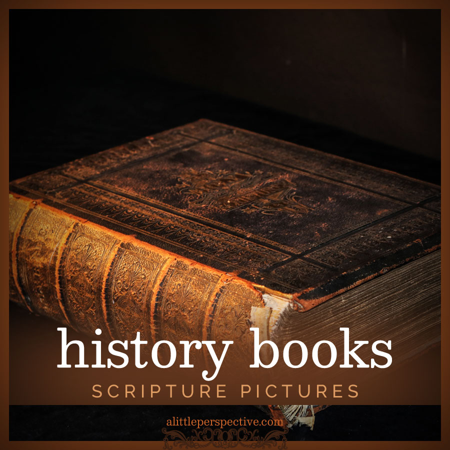 history books scripture pictures | alittleperspective.com