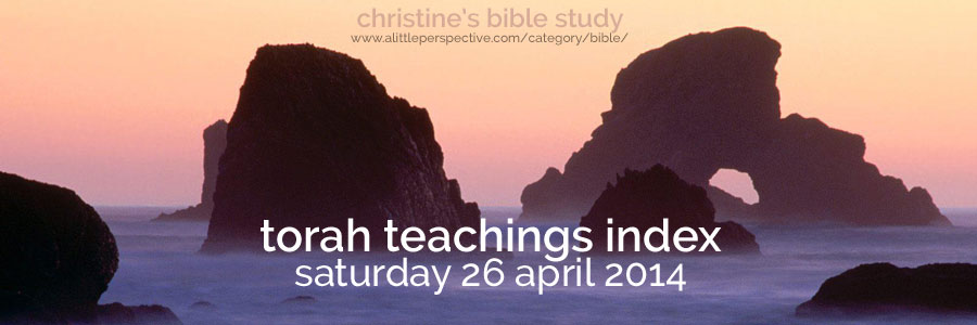 torah teachings index for saturday 26 april 2014