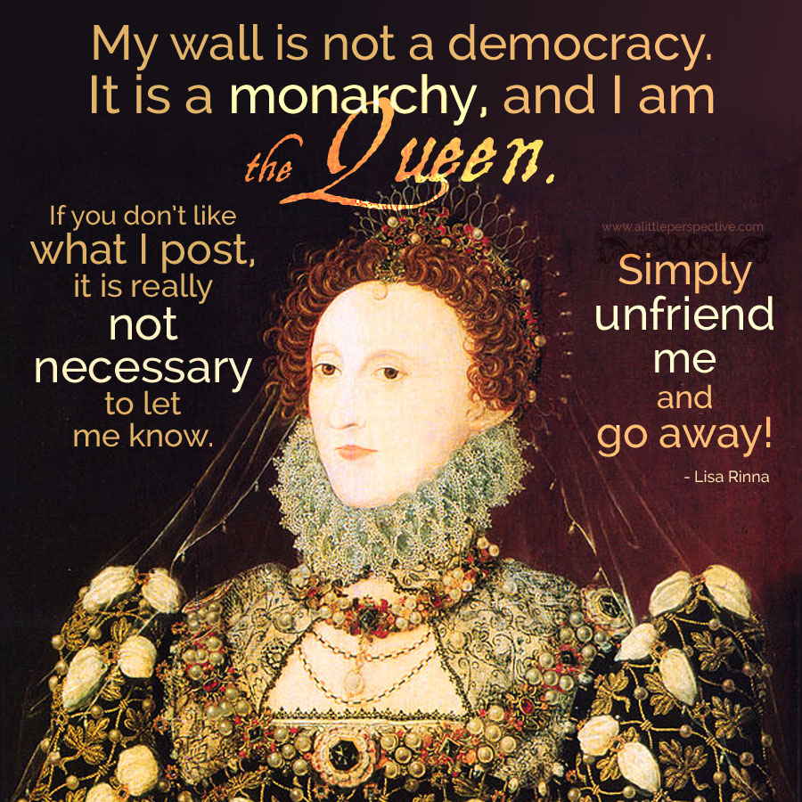My wall is not a democracy ...