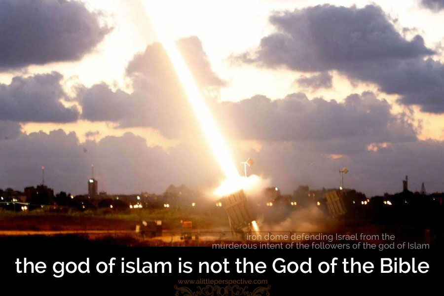 the god of islam is not the God of the Bible | a little perspective
