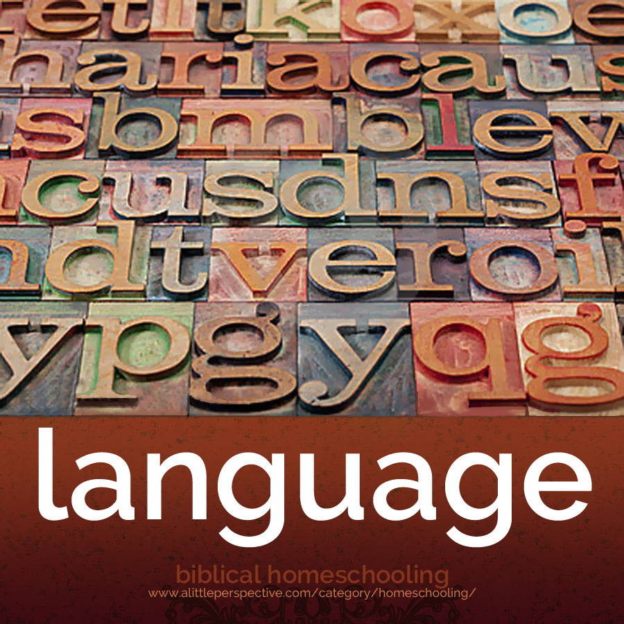 language index | biblical homeschooling at alittleperspective.com