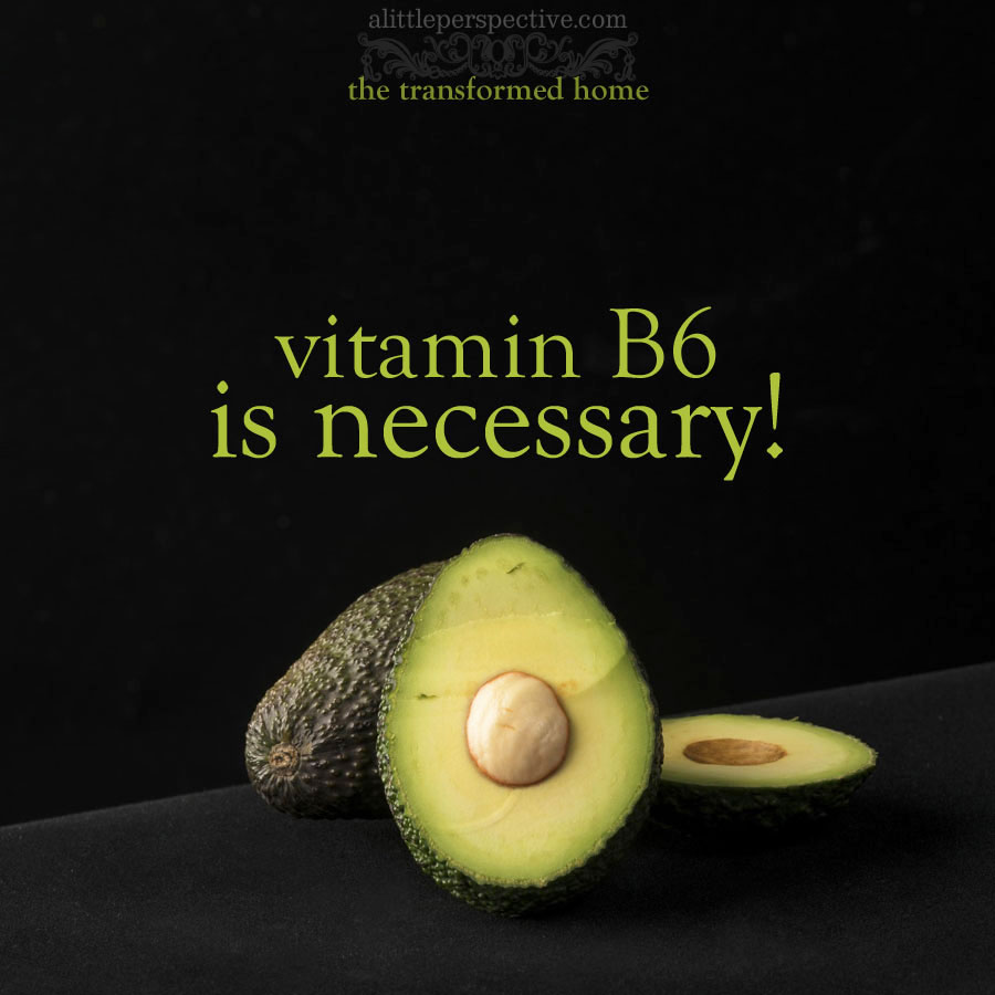vitamin b6 is necessary | the transformed home at alittleperspective.com