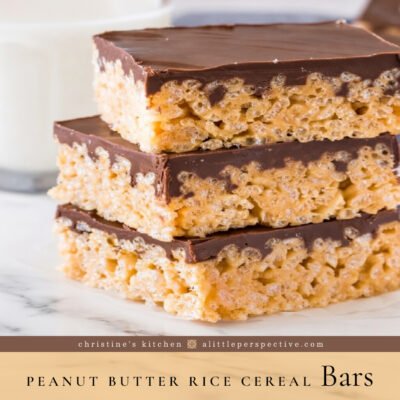 Peanut Butter Rice Cereal Bars