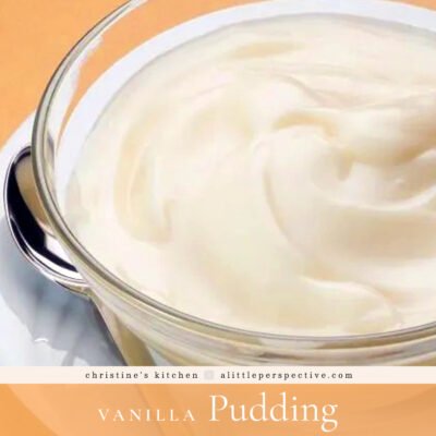 Creamy Vanilla Pudding