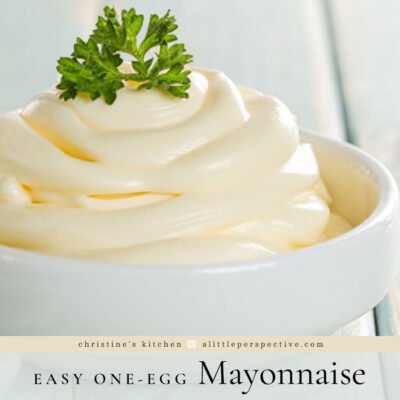 Easy One-Egg Mayonnaise