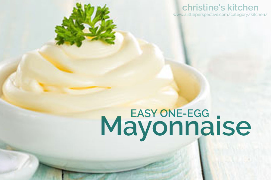 easy one-egg mayonnaise