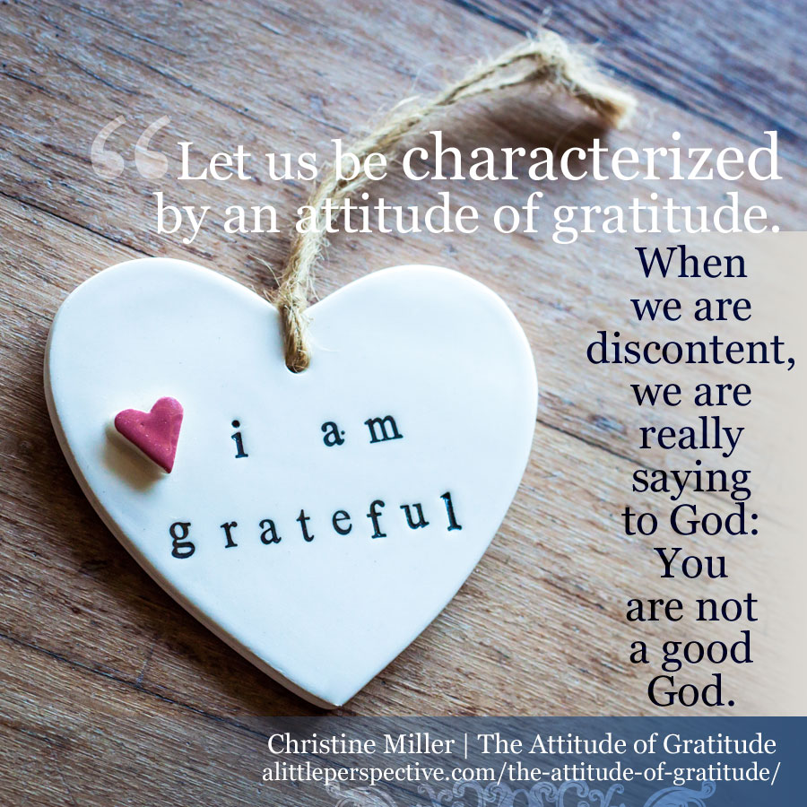 the attitude of gratitude | the contented life at alittleperspective.com
