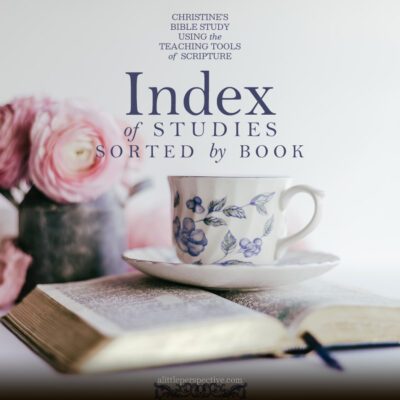 Studies by Book Index