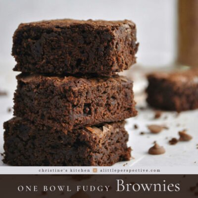One Bowl Fudgy Brownies