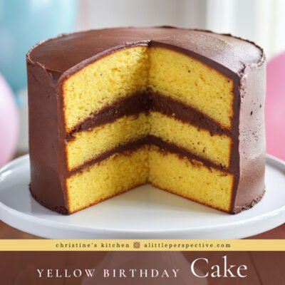Aunt Kellie’s Yellow Birthday Cake