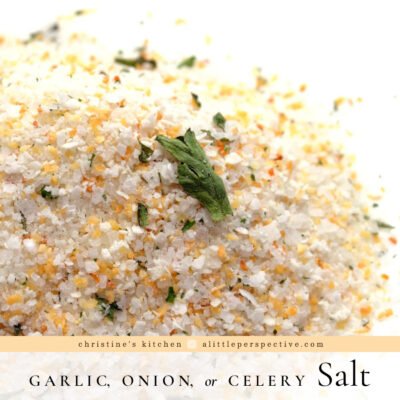 Garlic, Cnion, or Celery Salt