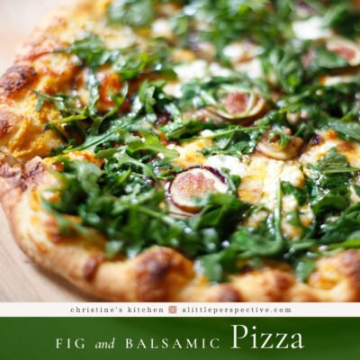 Fig and Balsamic Pizza