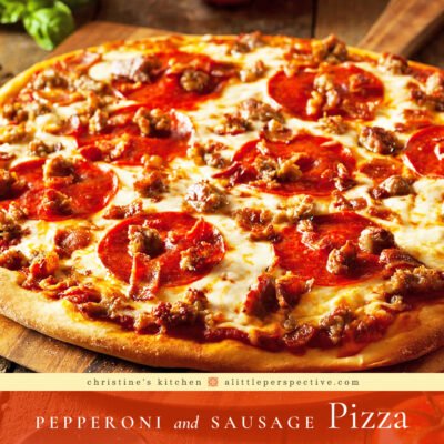 Pepperoni and Sausage Pizza