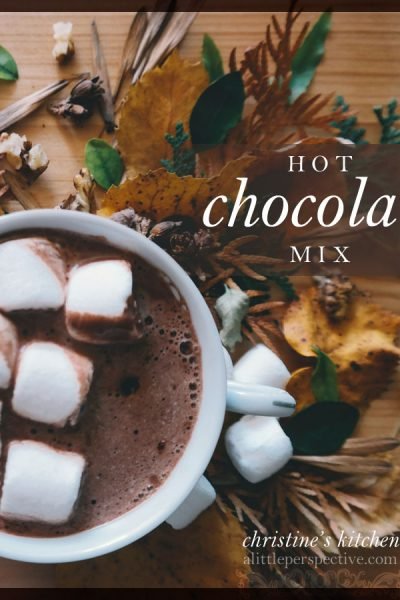 hot chocolate mix | christine's kitchen at alittleperspective.com