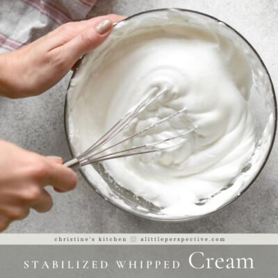 Stabilized Whipped Cream