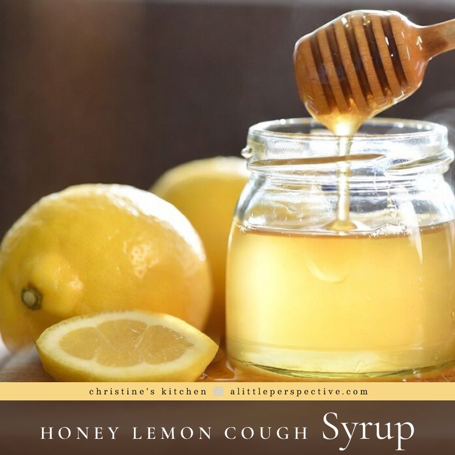 Honey Lemon Cough Syrup | Christine's Kitchen @ alittleperspective.com