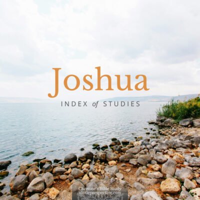 Joshua Index of Studies