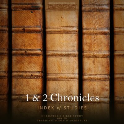 Chronicles Index of Studies