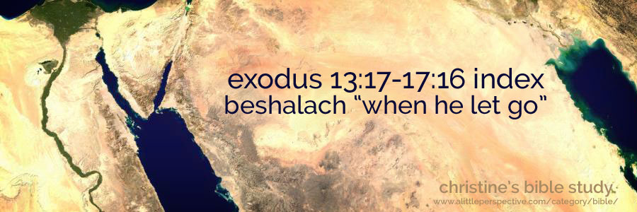 exo 13:17-17:16 index | christines bible study at a little perspective
