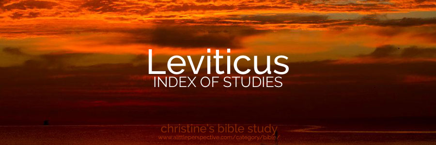 leviticus index of studies