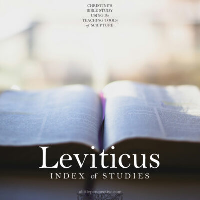 Leviticus Index of Studies