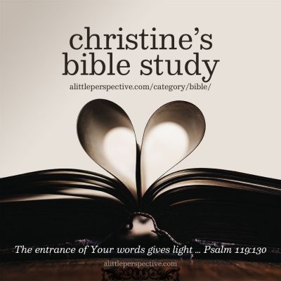 welcome to christine’s bible study