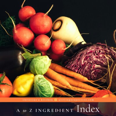 A to Z Ingredient Index