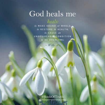 God heals me