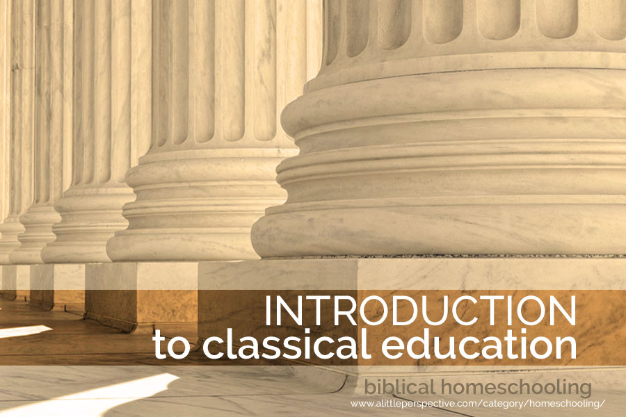 introduction to classical education | biblical homeschooling at a little perspective