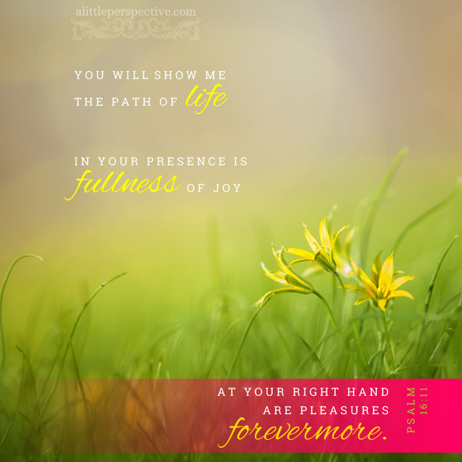 in His presence there is fullness of joy
