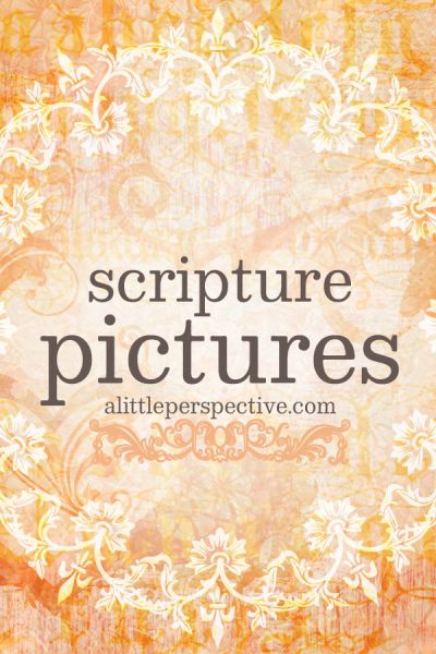 Scripture Pictures | alittleperspective.com