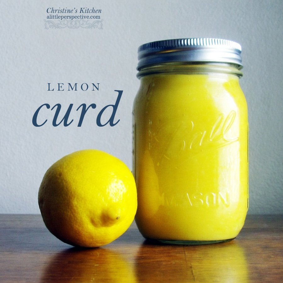 Lemon Curd | Christine's Kitchen @ alittleperspective.com
