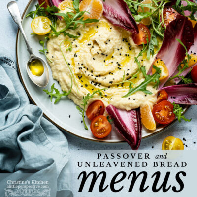 passover and unleavened bread menus