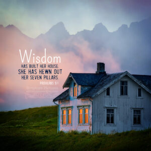 Proverbs 9:1 | Scripture Pictures @ alittleperspective.com