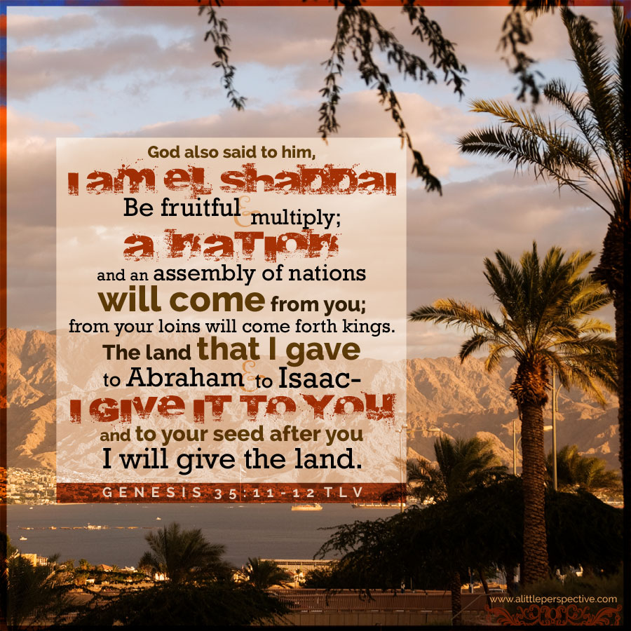 genesis 35:9-16a, the blessing on israel