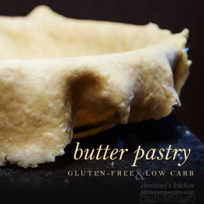 butter pastry, gluten free and low carb