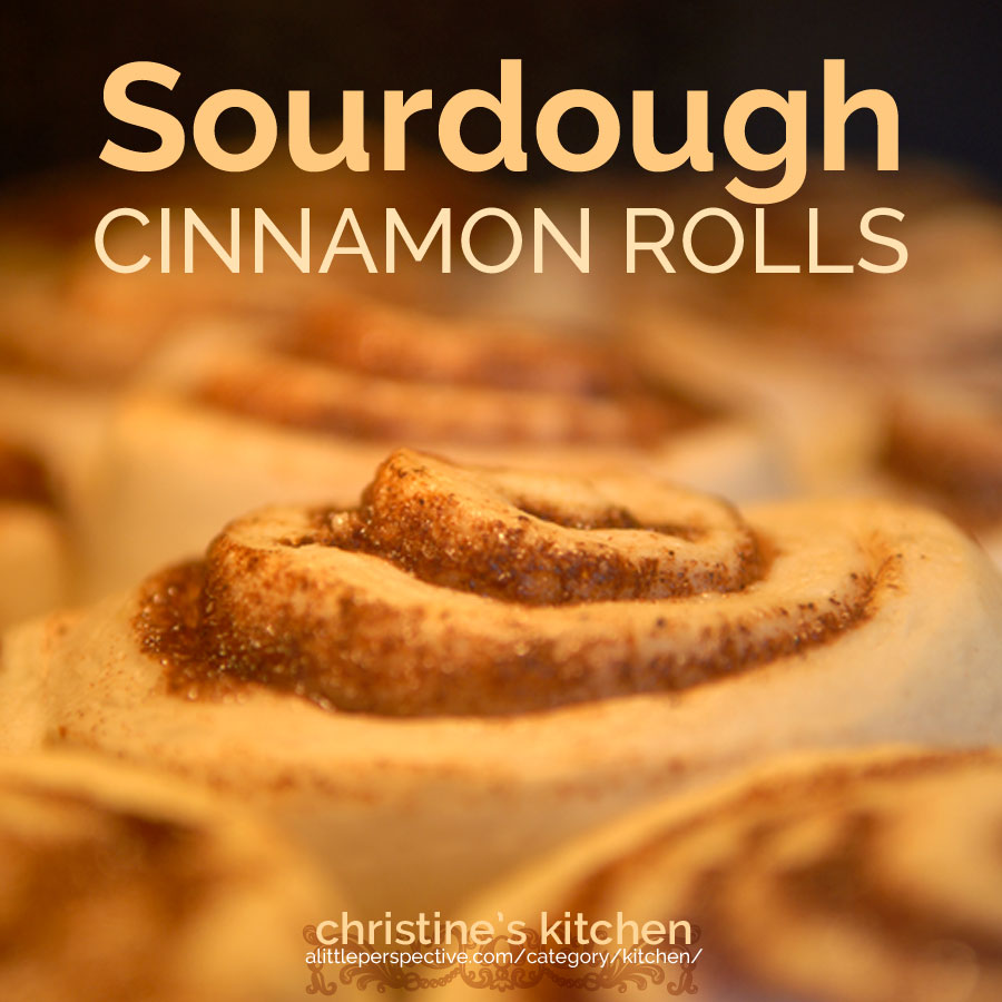 sourdough cinnamon rolls | christine's kitchen at alittleperspective.com