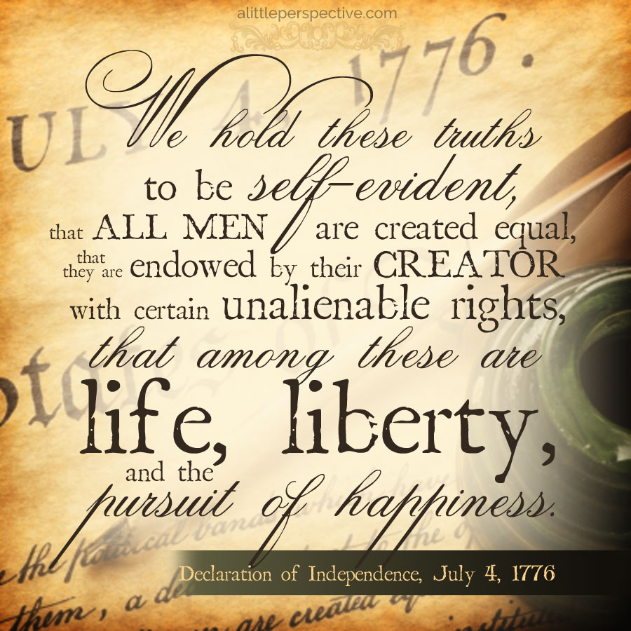 The Declaration of Independence | alittleperspective.com