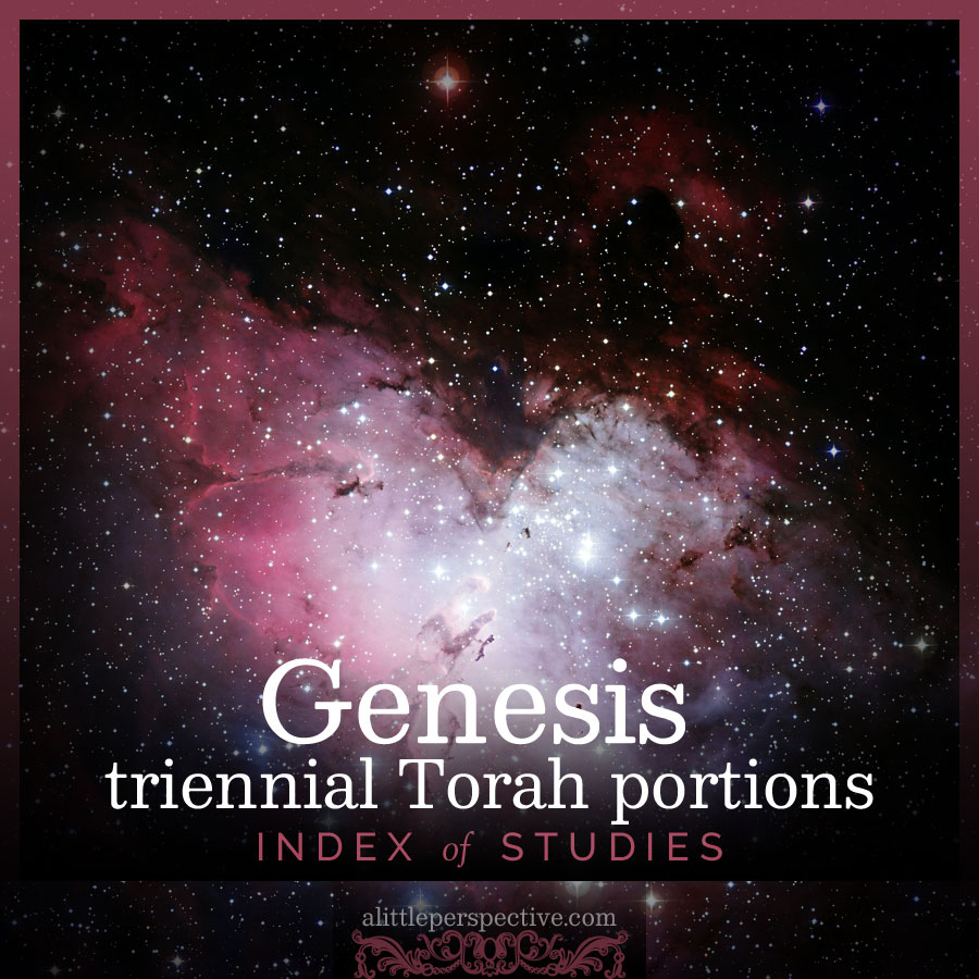 Genesis triennial Torah portions index | christine's bible study @ alittleperspective.com