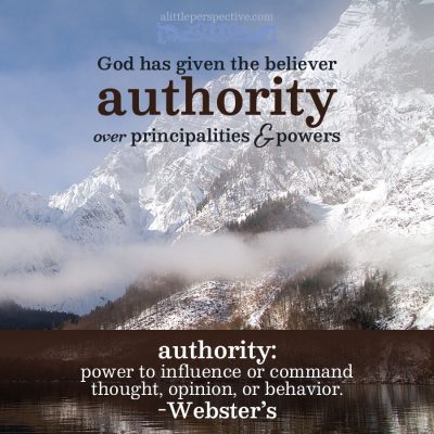 God has given the believer authority