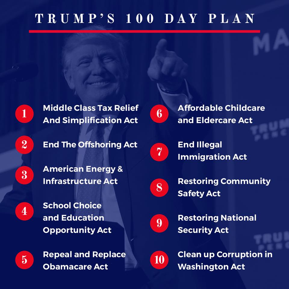 trump 100 day plan | alittleperspective.com