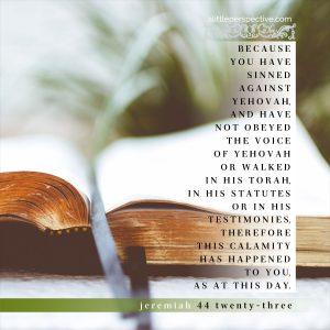 Jer 44:23 | scripture pictures at alittleperspective.com