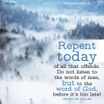 repent today | Christine Miller @ alittleperspective.com