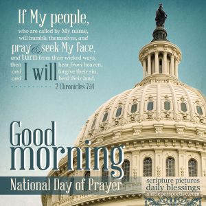 National Day of Prayer | good morning gallery at alittleperspective.com