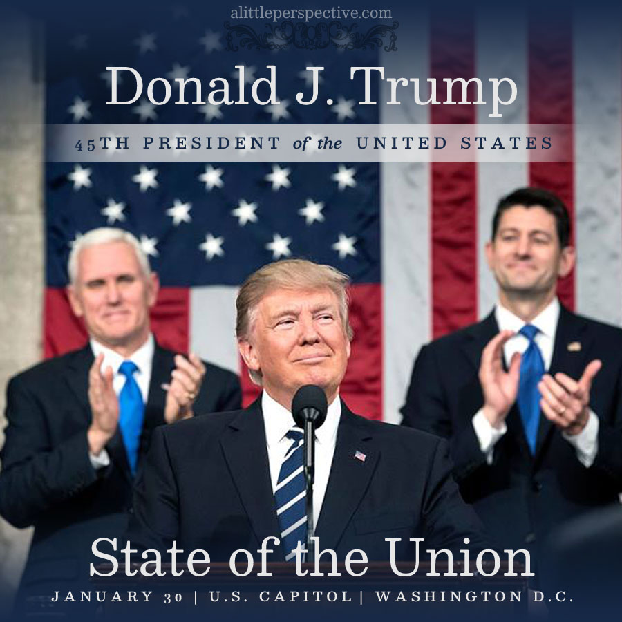 2018 State of the Union Address | alittleperspective.com
