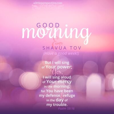 shavua tov good morning