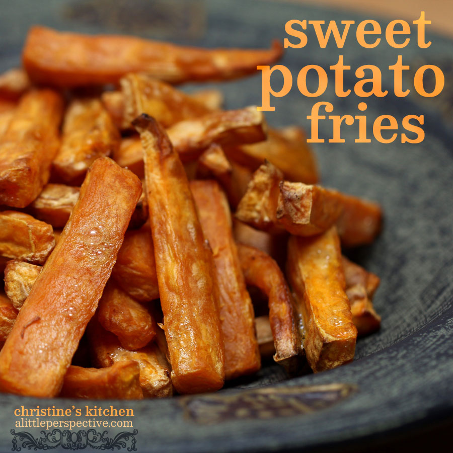 sweet potato fries | christine's kitchen at alittleperspective.com
