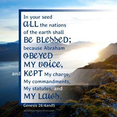 genesis 26:5, keeping YHVH’s charge