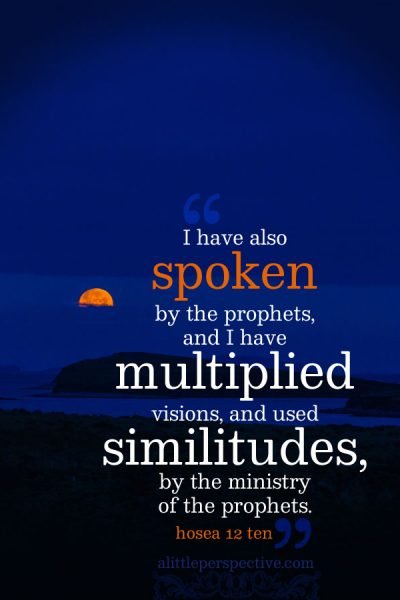 Hos 12:10 | scripture pictures at alittleperspective.com
